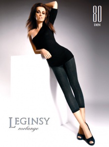 Leginsy MICRO MELANGE 80 DEN/short